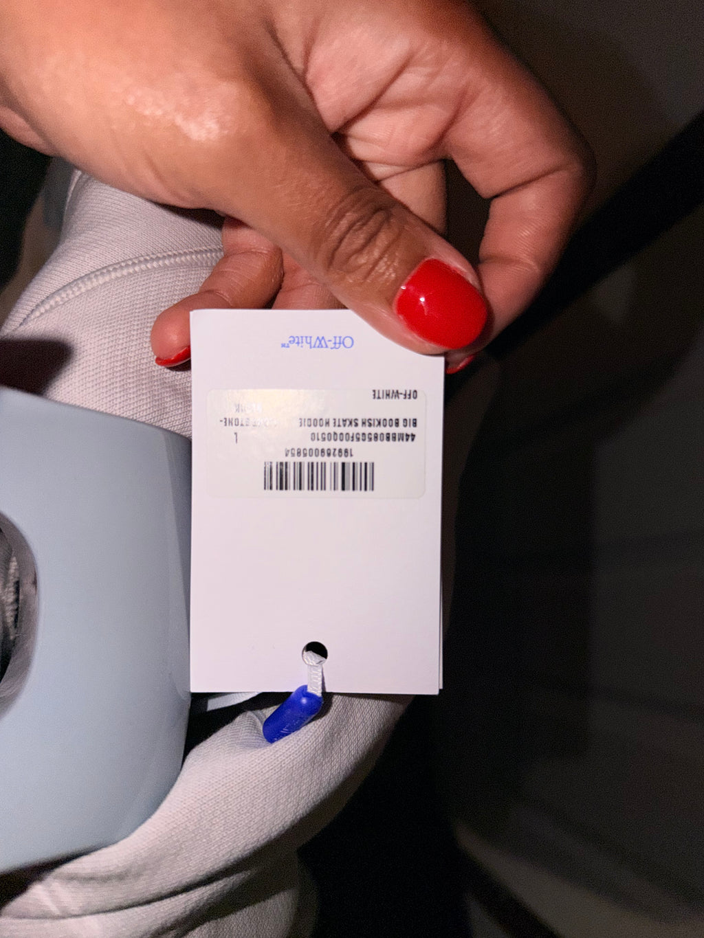 Off-White Big Bookish Skate Hoodie light stone 39