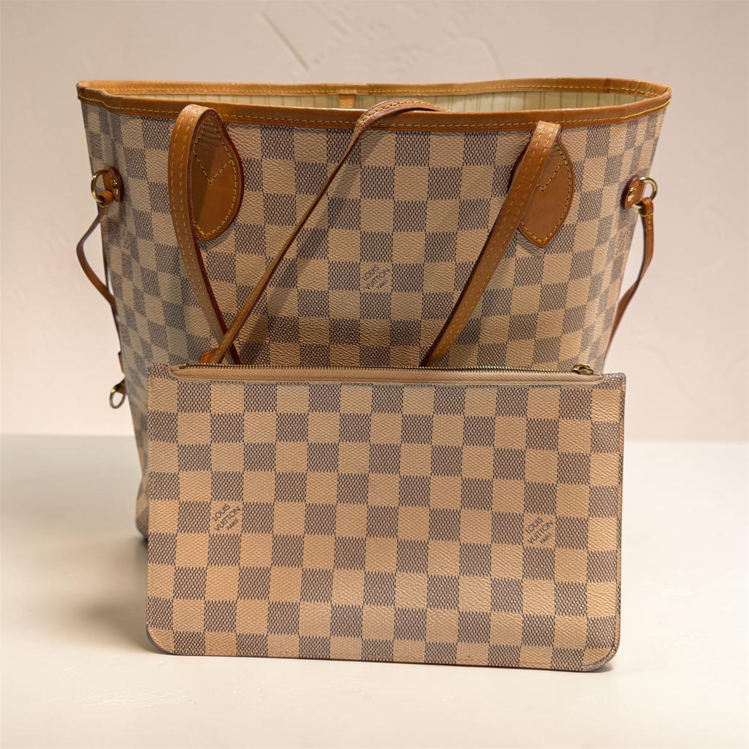 Louis Vuitton Neverfull Damier Azur MM 6