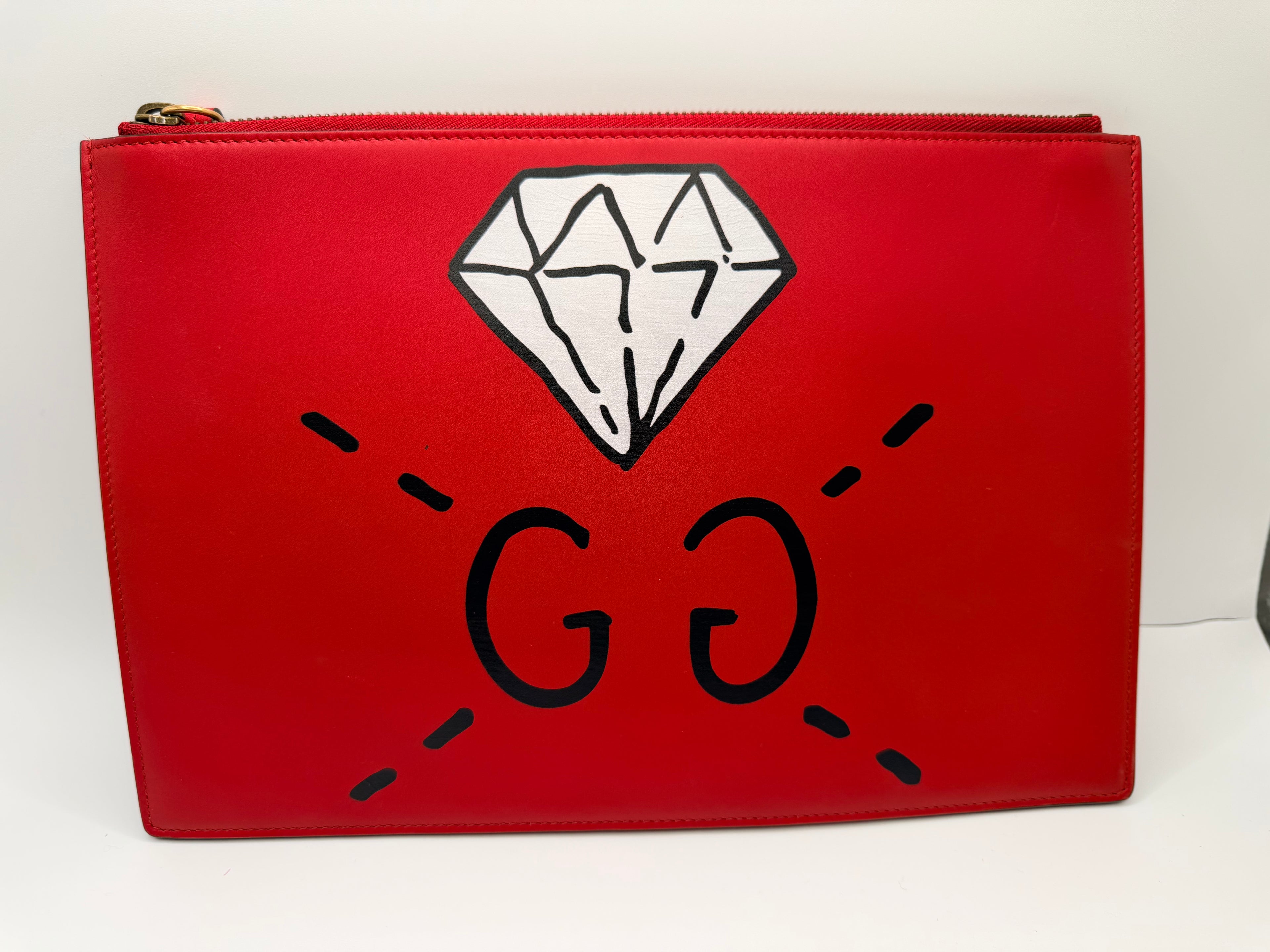 Gucci Ghost Diamond Pouch 25