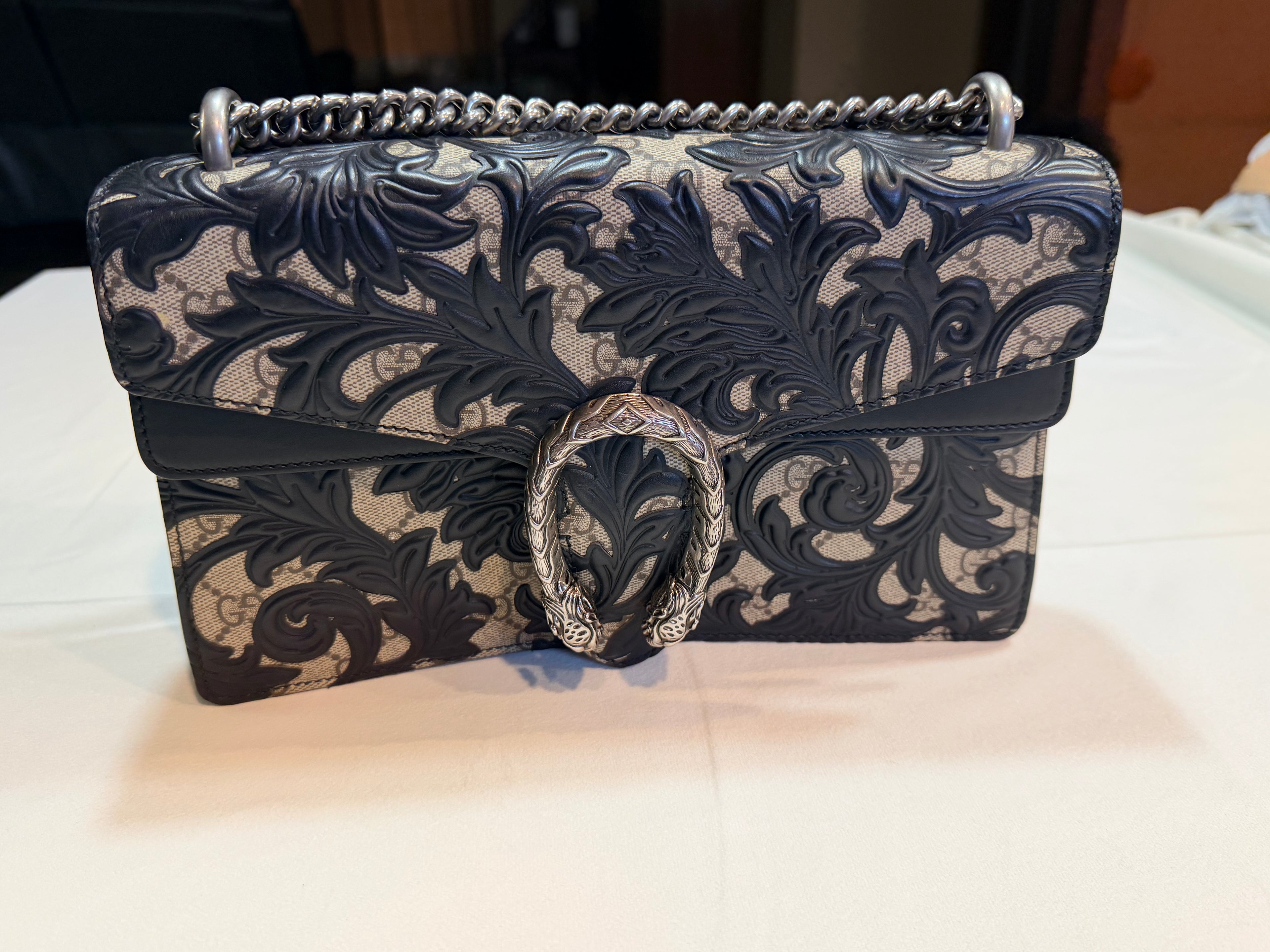 Gucci Dionysus Arabesque Shoulder Bag black 60