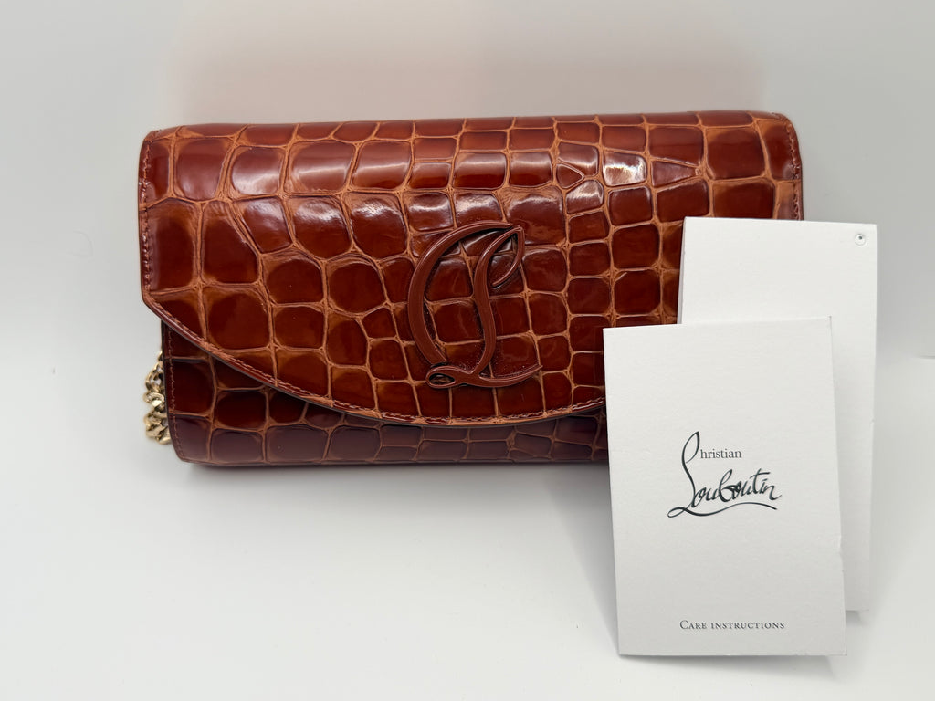 Christian Louboutin Loubi54 Alligator Embossed WOC  5