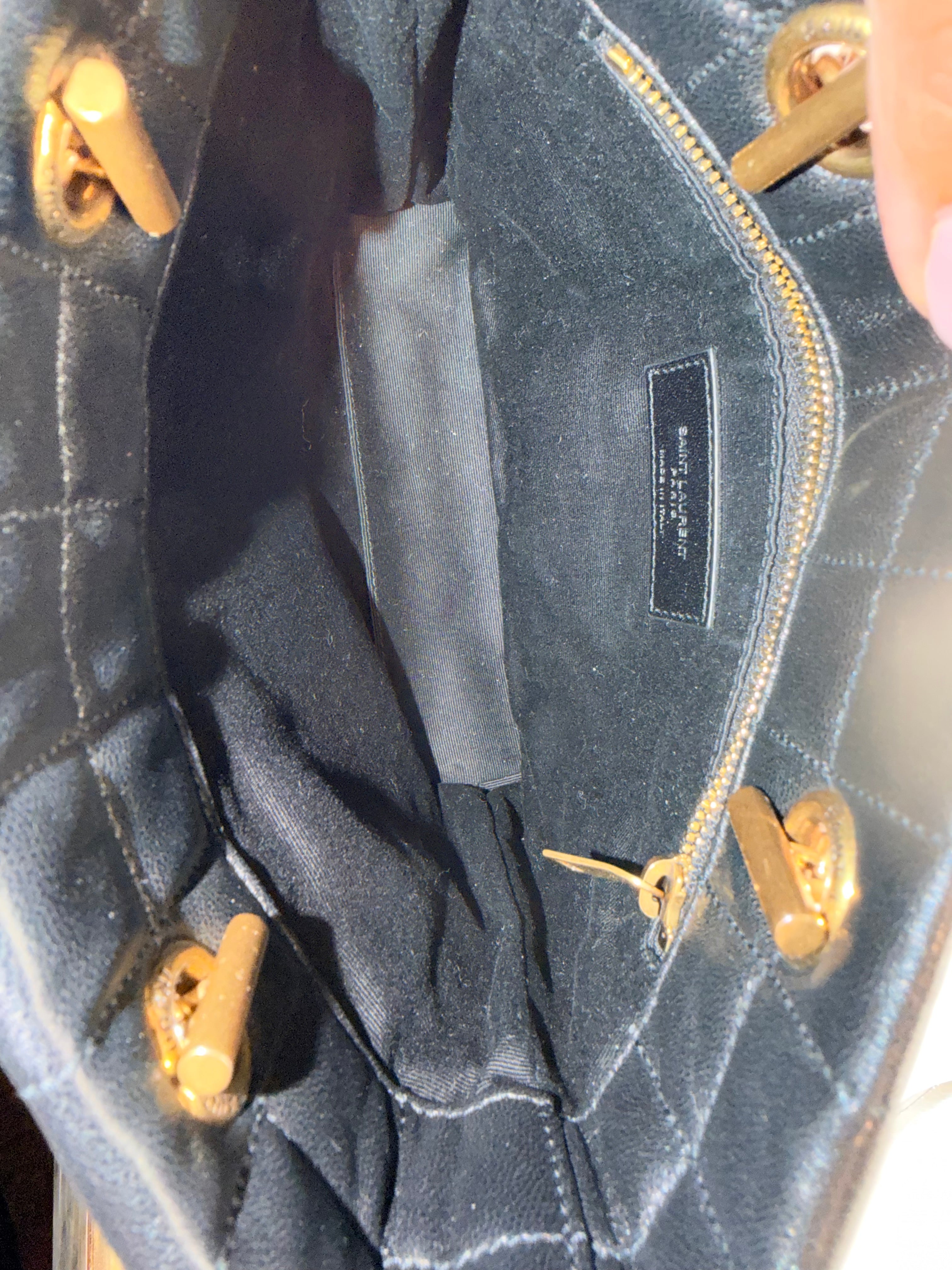 Ysl Matelassé Carré Mini Tote Bag In Lambskin 1