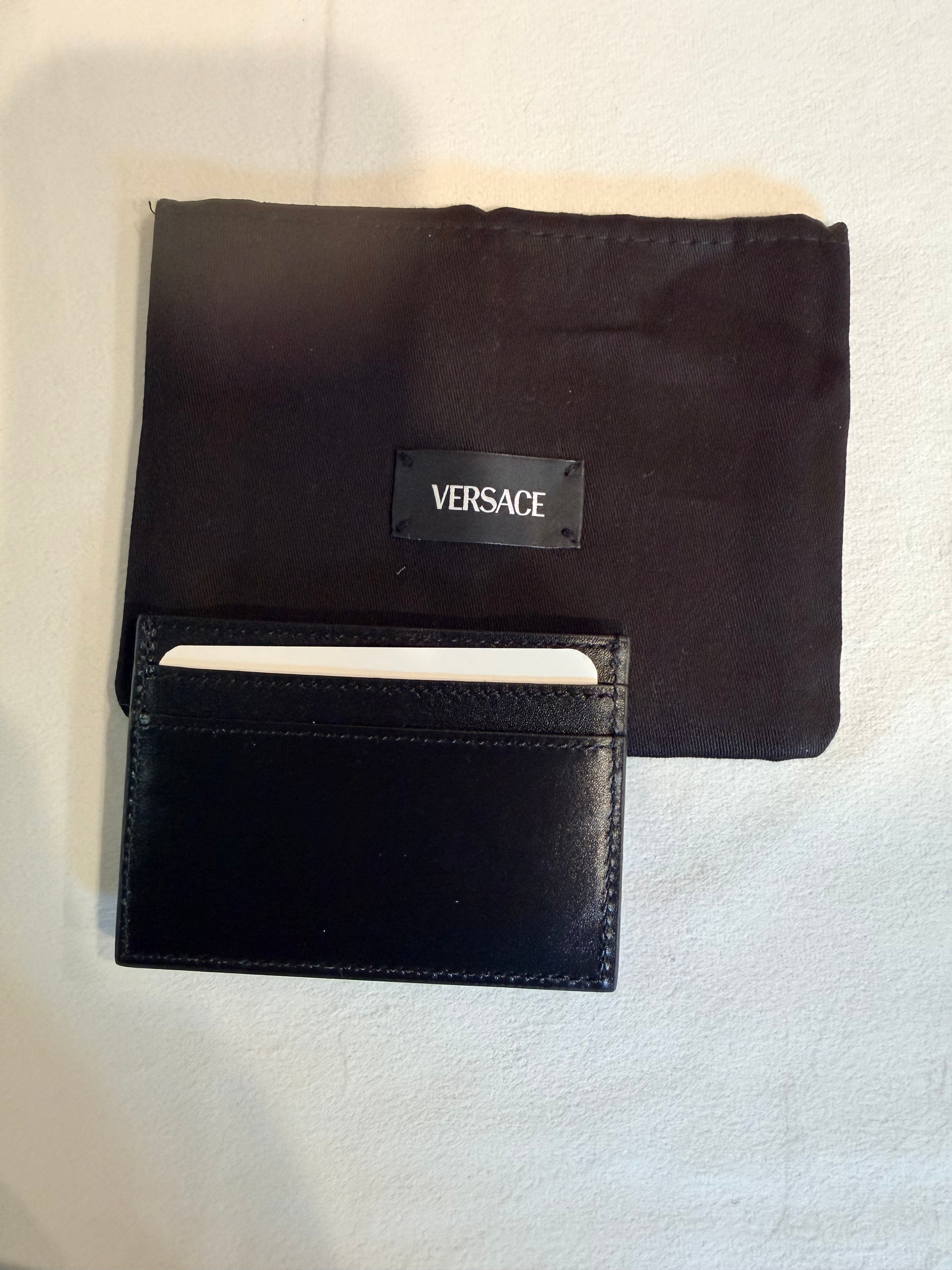 Versace Greca Goddess Card Holder in black 7