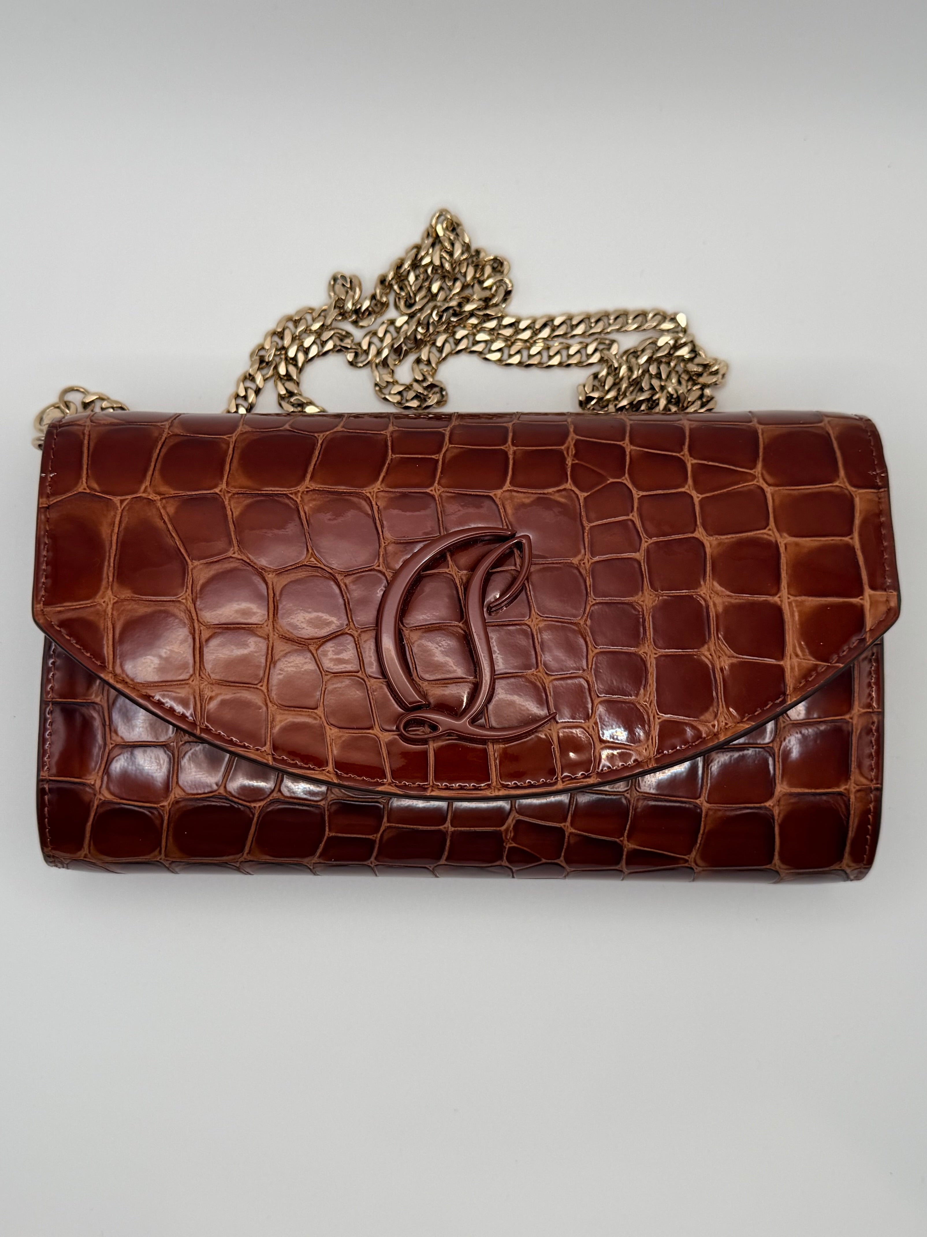 Christian Louboutin Loubi54 Alligator Embossed WOC  5