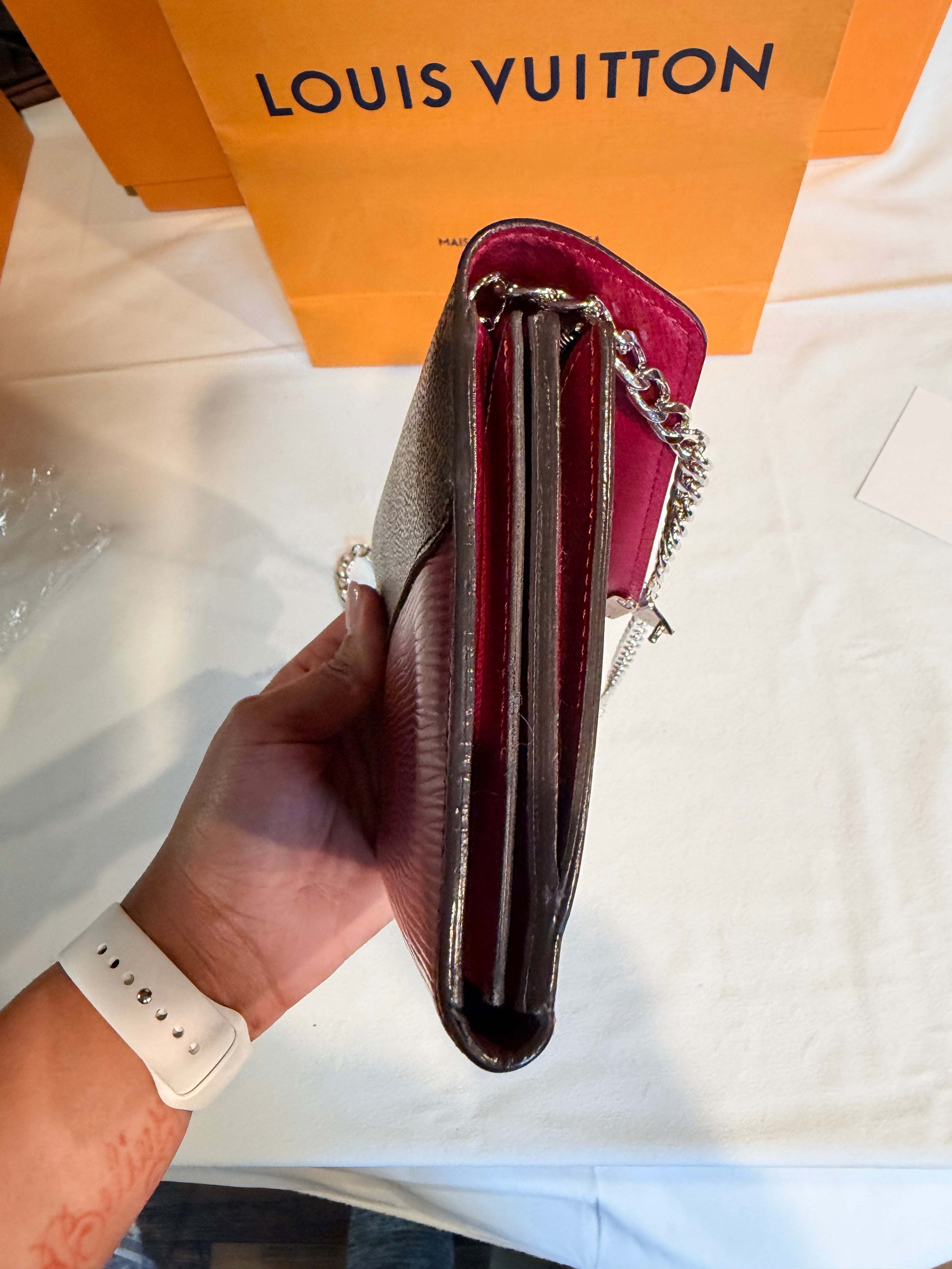 Louis Vuitton Marie Rose Fuchsia Monogram Epi Leather Wallet Clutch 9