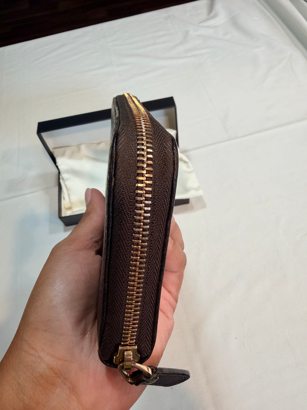 Gucci Microguccissima Pattern Patent Leather Continental Wallet 41