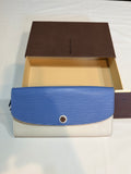 Louis Vuitton Blue/White Epi Leather Emilie wallet 40