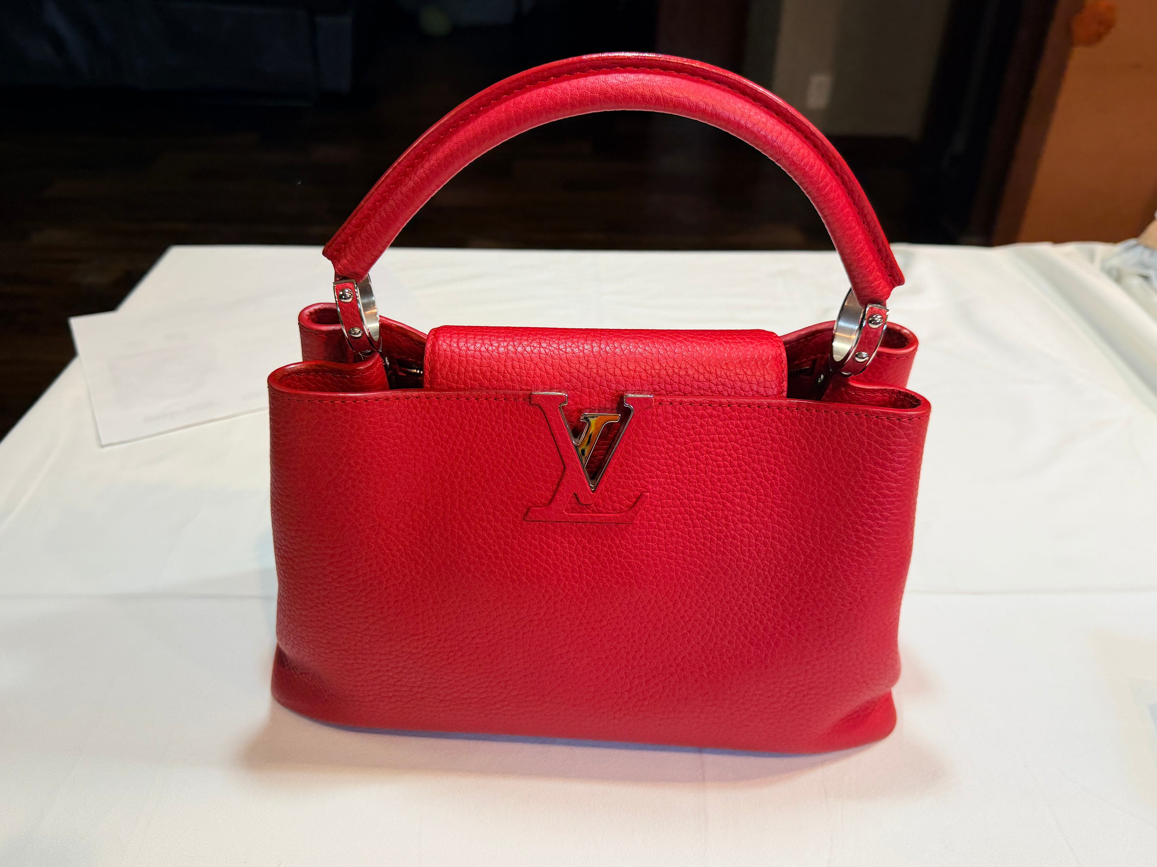 Louis Vuitton Capucines Red 49
