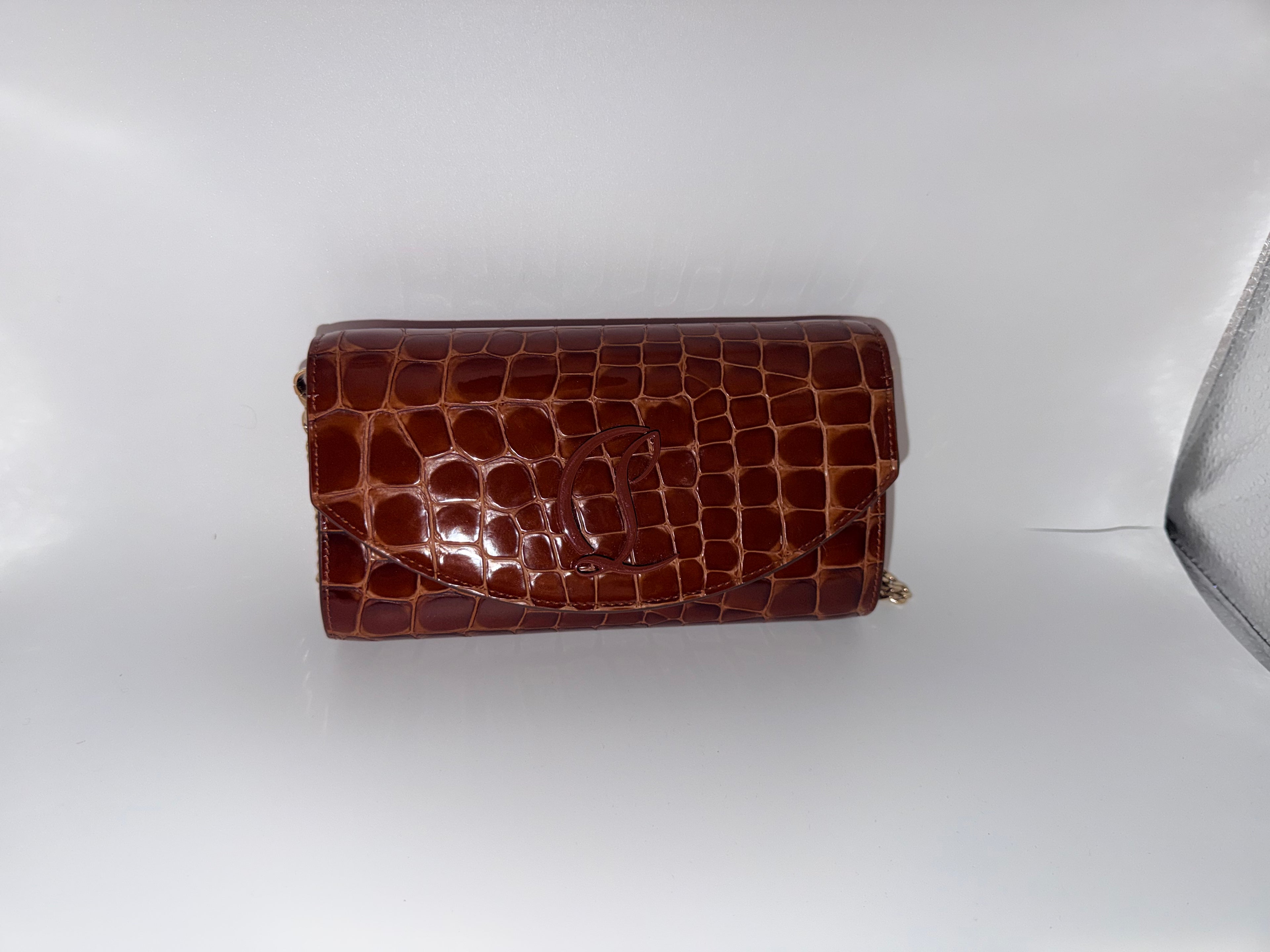 Christian Louboutin Loubi54 Alligator Embossed WOC  5